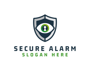 Cyber Security Eye Shield logo design