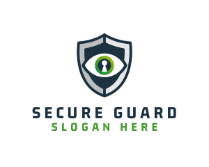 Cyber Security Eye Shield logo design