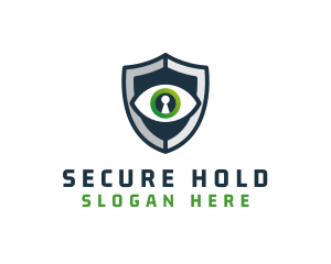 Cyber Security Eye Shield logo design