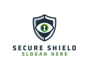 Cyber Security Eye Shield logo design