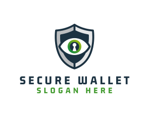 Cyber Security Eye Shield logo design