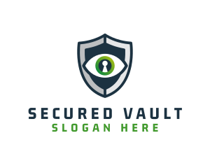 Cyber Security Eye Shield logo design