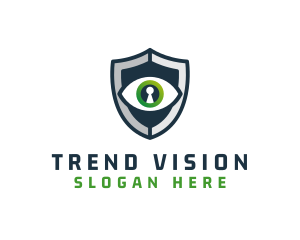 Cyber Security Eye Shield logo design