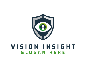 Cyber Security Eye Shield logo design