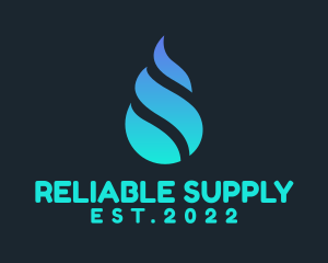 Water Supply Droplet    logo design