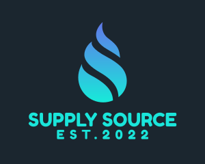 Water Supply Droplet    logo design