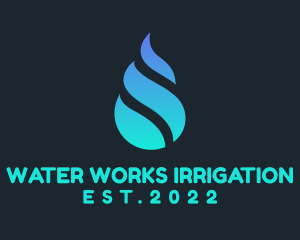 Water Supply Droplet    logo design