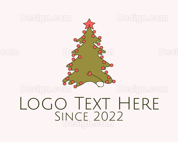 Christmas Tree Decoration Logo