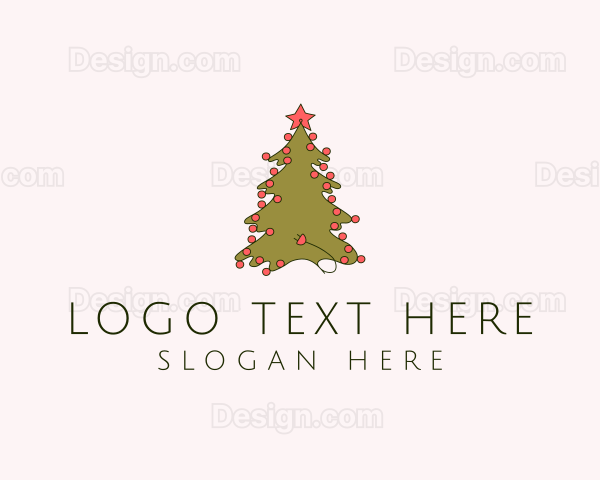 Christmas Tree Decoration Logo