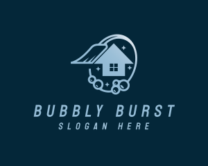 House Cleaning Bubble logo design