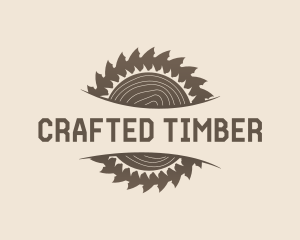 Woodcutter Circular Saw logo design