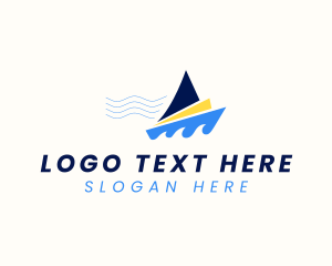 Ocean Boat Sailing  Logo