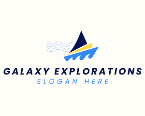 Ocean Boat Sailing  logo design