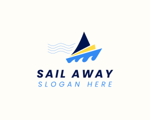 Ocean Boat Sailing  logo design