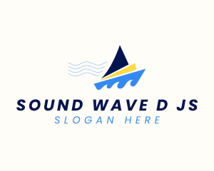 Ocean Boat Sailing  logo design