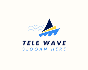 Ocean Boat Sailing  logo design