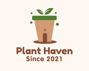 Natural House Plant logo design