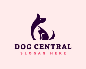 Dog Cat Veterinary logo design