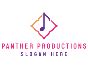 Floral Music Note logo design