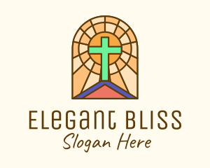 Sacred Church Stained Glass logo