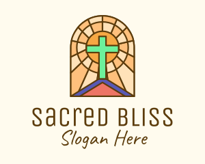 Sacred Church Stained Glass logo