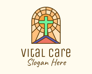 Sacred Church Stained Glass logo
