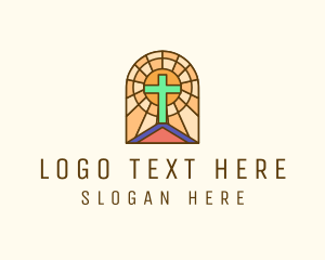 Sacred Church Stained Glass logo