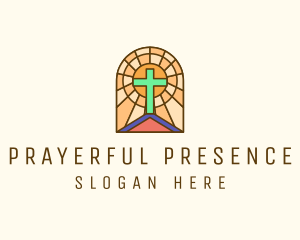 Sacred Church Stained Glass logo