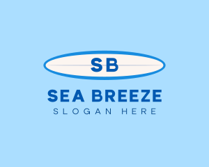 Surfboard Paddleboard Beachwear logo design