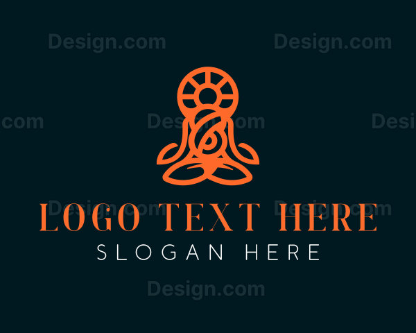 Yoga Meditation Lifestyle Logo