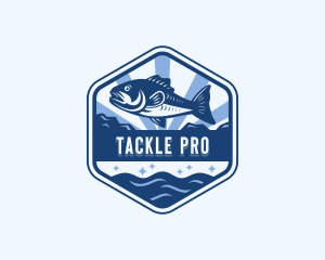 Fish Ocean Fishing logo design