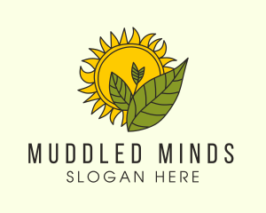 Sun Gardening Plant   Logo