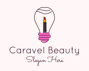 Light Bulb Lipstick  logo design