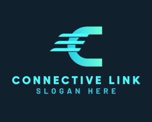 Digital Network Letter C logo