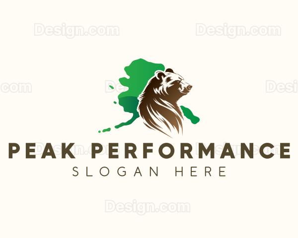 Alaska Brown Bear Logo