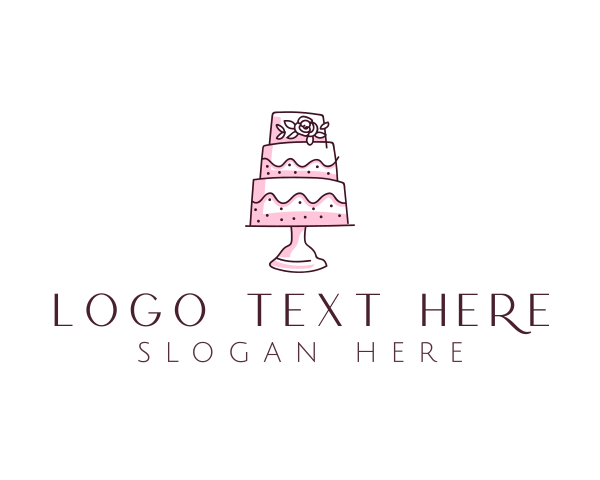 Wedding Cake logo example 1