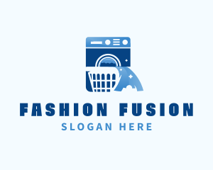 Laundromat Clothes Washing logo