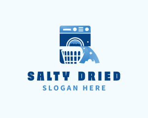 Laundromat Clothes Washing logo design