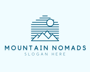 Nature Mountain Range logo design