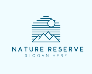 Nature Mountain Range logo design