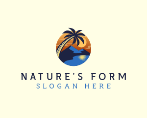 Tropical Beach Island logo