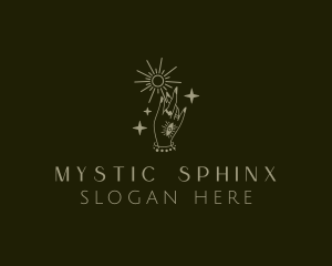 Fortune Teller Mystic Hand logo design