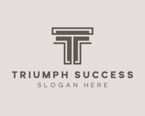 Construction Architect Letter T logo design