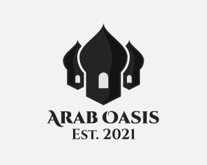 Modern Mosque Architecture logo design