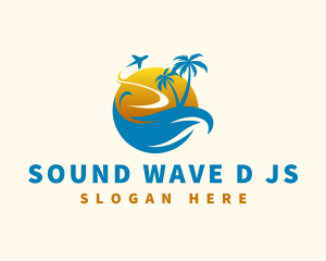 Tropical Summer Travel logo design