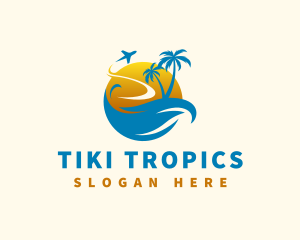 Tropical Summer Travel logo design