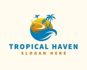 Tropical Summer Travel logo design