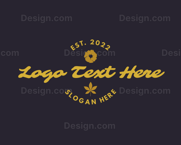 Classic Floral Leaf Logo