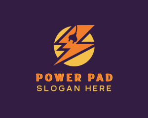 Charging Power Bolt logo design