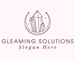 Luxury Crystal Sparkle logo design